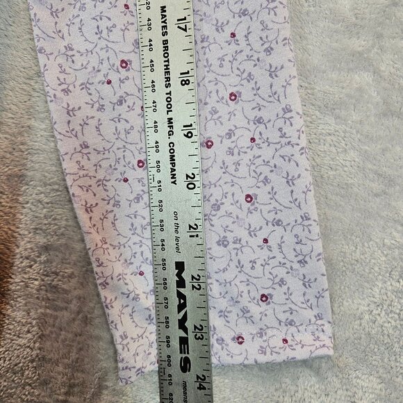 Croft & Barrow granny Nightgown Womens M  Lace Floral gather button jersey retro - Picture 6 of 13